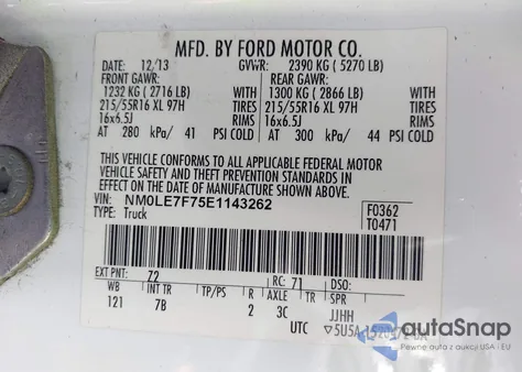 2014 Ford Transit Connect Xlt from USA, damaged, VIN NM0LE7F75E1143262